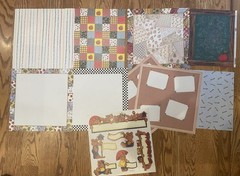 School Time Teacher Scrapbooking Lot Items