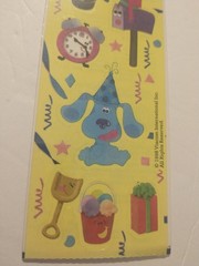 Vtg Sandylion Blue’s Clues Birthday Party Stickers + Original Toys «R» Us Tag