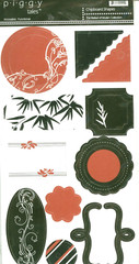 Ballad of Hua Mulan China Piggy Tales Chipboard Shapes Accents Corners Tags
