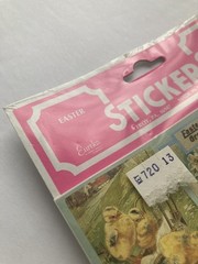 VINTAGE Eureka Paper Magic Group Victorian Easter Postcard Stickers NIP NOS
