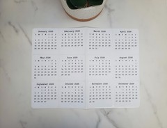 Mini Calendar Stickers for Planners and Journals – 2024, 2025, or 2026