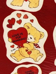 New Vintage Forget Me Not – American Greetings Valentine Stickers Sealed