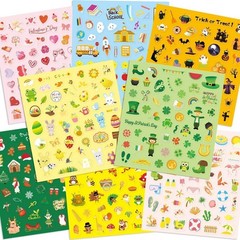 16 Sheets Holiday Stickers Assortment 800 Seasonal Stickers for Children Summ…