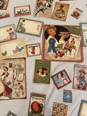 60+ Pc Graphic 45 Vintage Kitchen Ephemera Lot Junk Journal Scrapbooking