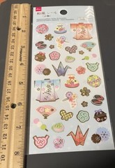 DAISO Japanese stickers Kawaii 👘🪭 Japan