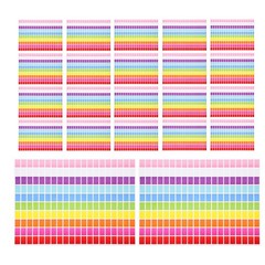 25 Sheet Colorful Name Tag Labels Food Containers Nameplate Desk Tags Decals