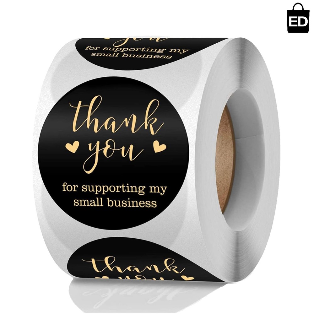 Thank You For Supporting My Small Business 2 Inch Self Adhesive 500 Label Roll