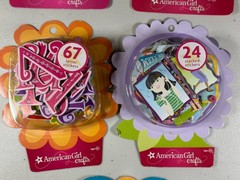 5- American Girl Dolls Scrapbook Stickers Butterfly Letters 3D Stacked NEW RARE