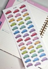 Gas Pump, Gas Refill Reminder, Car Fueling:Handmake Erin Condren Planner Sticker