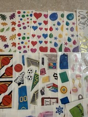 Lot of 65 Strip Sheets of Creative Memories Scrapbook Stickers, Some Vintage