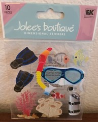 20 Pks/Sheets Stickers, Embellishments 4 Crafts, Scrapbooking Summer, Water #155