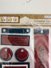 Colorbok Kolette Dimensional Self Adhesive Destination Tags»School» Scrapbooking