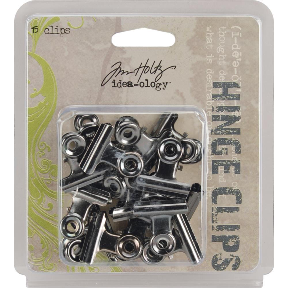 Tim Holtz ~ HINGE CLIPS ~ Idea-ology 15 pcs
