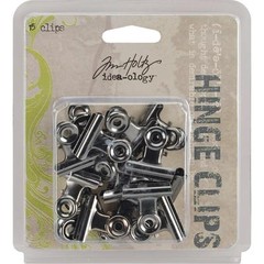 Tim Holtz ~ HINGE CLIPS ~ Idea-ology 15 pcs