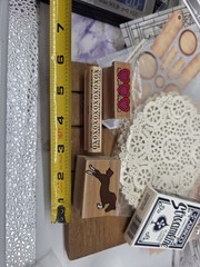 Mixed Scrapbook Junk Journal Shadow Box Lot 8- Paper Dolls – Cardstock/Stamps