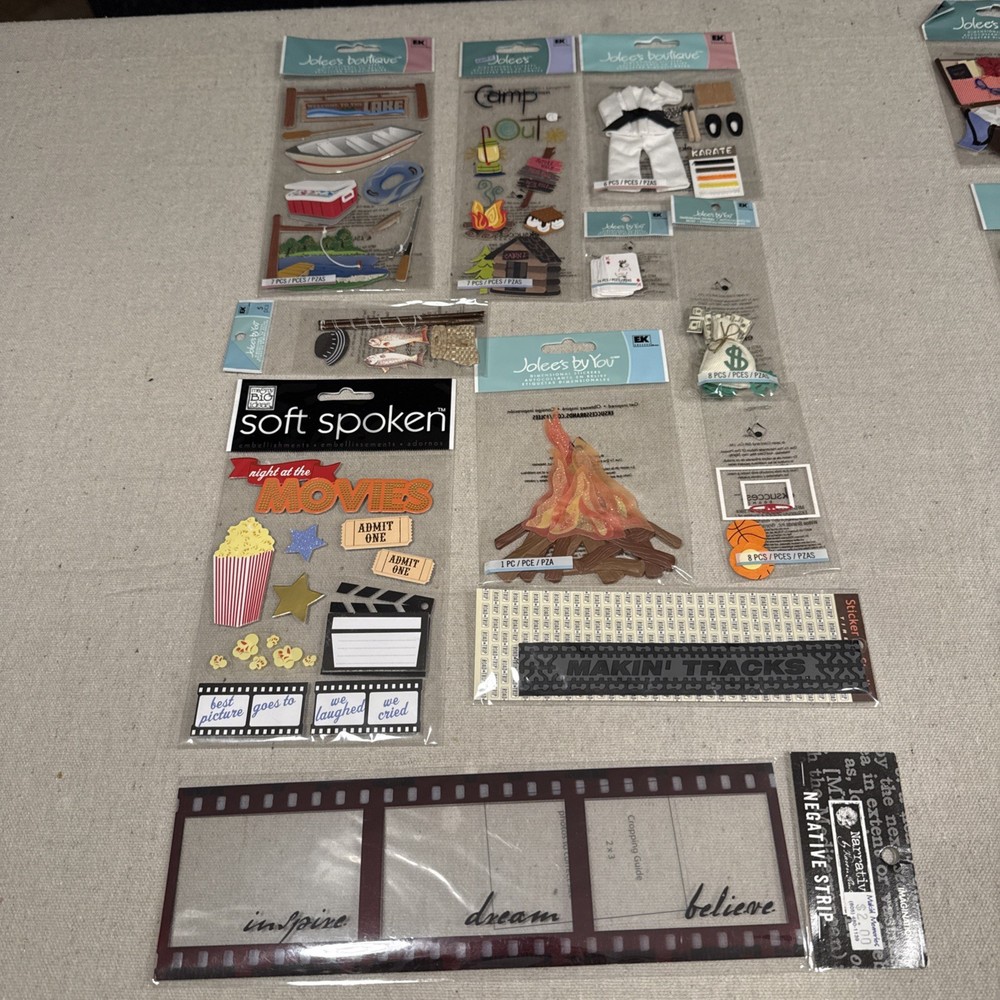 Lot of 10 New Jolee’s Boutique EK Success Scrapbooking Embellishment