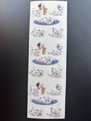 Vtg DISNEY 101 DALMATIONS 90’s Sandylion Flocked Fuzzy Puppy Dogs Stickers
