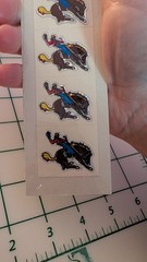 Vintage Stickers BJs Rodeo Horse Cowboy 14 Modules Front And Back New In Pack
