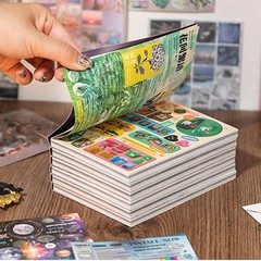 Vintage Sticker Books 1600+ Pcs (2 – Glossy/Matte/Textured Retro Y2K Scrapbook