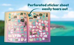Sticker by Number Beach Vacation Fusion of Paint by Number and Sticker Fun by