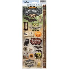 Stickers Cardstock PH 13″ Halloween Hauntings Poison Skulls Bats Creature Night