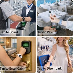 4 Pack Silicone Medallion Holders for Kids & Adults – Wristbands for Cruise, 2 S