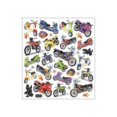 Scrapbooking Crafts Stickers Motorcycle Mania Colorful Motorcycles Scooters