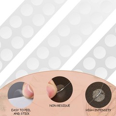 3000 Pcs Clear Circle Stickers 0.5 Inch Clear Round Adhesive