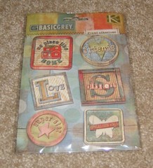 K&Company/Basic Grey Grand Adhesions Dimensional Stickers ~ Motifica Blocks…..