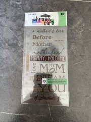 Sticko Phrase Cafe Classic Stickers My Mom Phrases Motherhood Love Scrapbooking