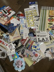 Scrapbook Embellishment School Holiday Sports Sticker Lot Frames Paper Borders