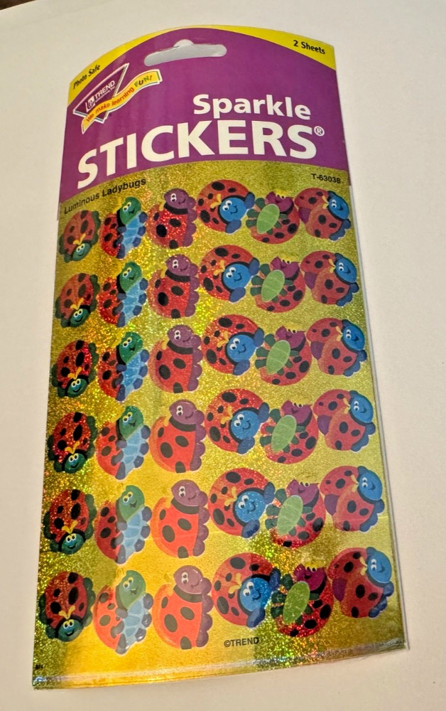 TREND SPARKLE STICKERS VARIOUS DESIGNS NEW IN SEALED PACKAGING