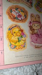 Vintage Current Inc Stickers Easter 1 Sheet 1980(Heavy Age Discoloration)