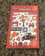 Carta Bella FALL FUN Sticker Book 16 Pages Icons Letters Words Phrases