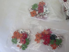 Scrapbook Embellishments Brads & Etc. Mixed Brands Lot w/ Fiskars Punch – o18