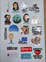 20 piece Grey’s Anatomy sticker lot. vinyl waterproof mixed lot new condition
