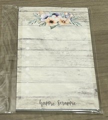 New Happie Scrappie Floral Sticky Notes Notepad