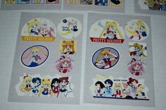 vintage 1990s SAILOR MOON sticker lot of 34