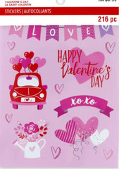 Valentine’s Day Love Hearts Label Alphabet Border Recollections Sticker Book