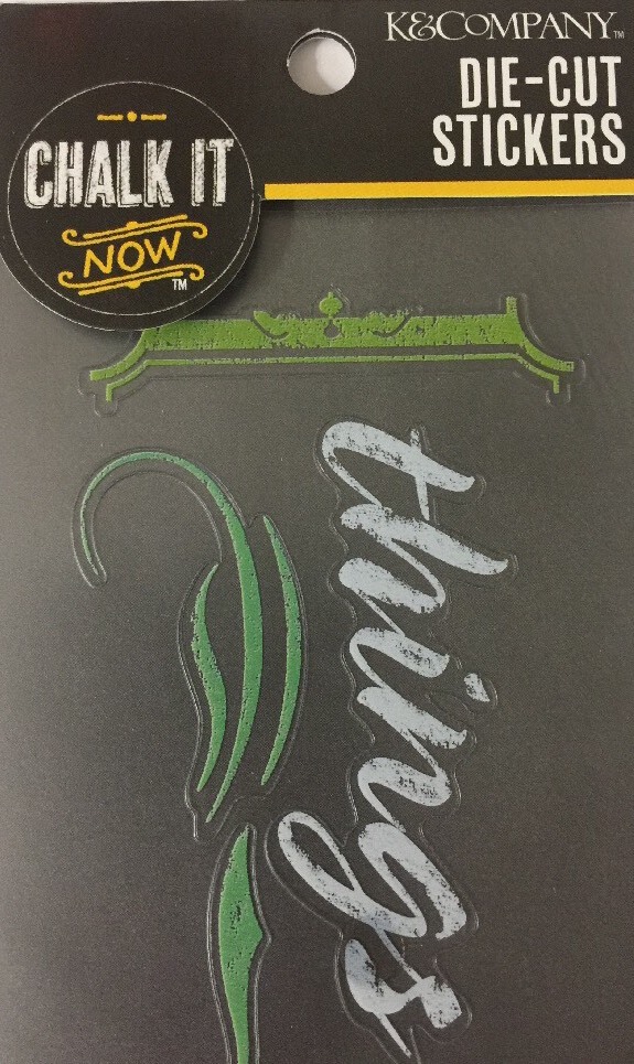 CHALK IT NOW TO DO Die-Cut Stickers K&Company•Labeling•Journaling •Errands•Lists