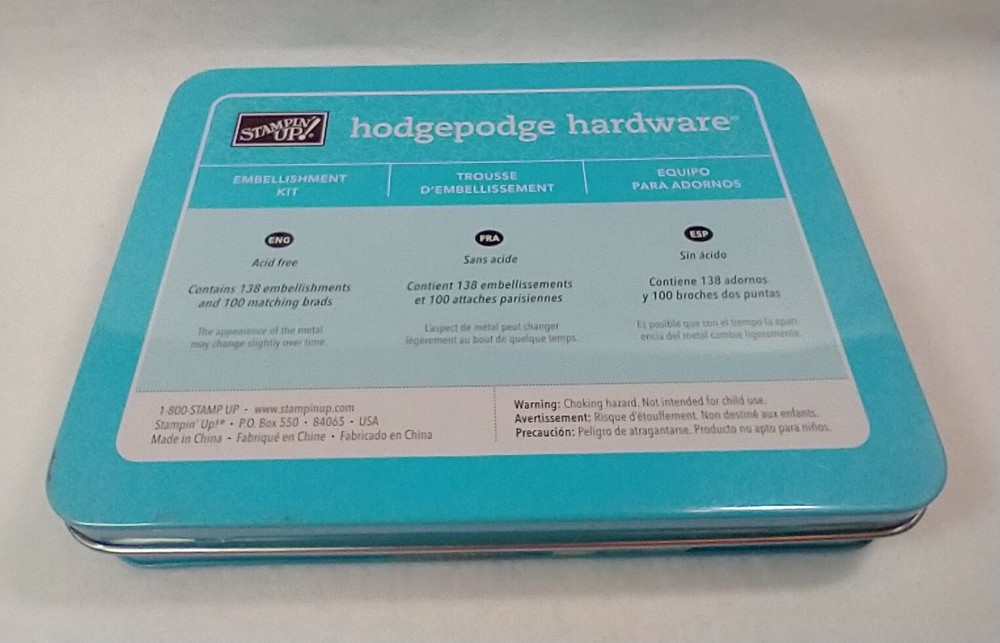 Stampin Up – Hodgepodge Hardware – Antique Brass – NEW