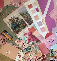 Pink Ephemera Bundle 125+ Pieces Scrapbook Junk Journal Vintage Paper Craft Lot