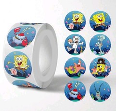 100 SPONGEBOB ASSORTED 1″ STICKERS LABELS SEAL DISNEY PARTY FAVOR GIFT MOVIE