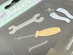 Jolee’s Dimensional Stickers Scrapbooking Tool Box Hammer Nails Saw Wrench