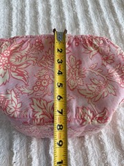 K&Company Scrapbook Organization Bag Pockets Handle Pink