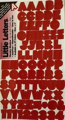 RED SHADOW CHUNKY ALPHABET Stickers(2sheet)Making Memories•Letters•Numbers•Words