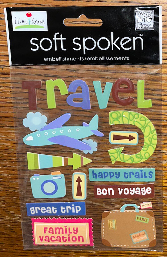 Soft Spoken Travel Happy Trails Great Trip AirPlane Family Vacation Bon Voyage