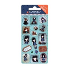 YOU BROUGHT ME LOVE PUFFY STICKER SHEET-Santoro Gorjuss Girls-Embellishment