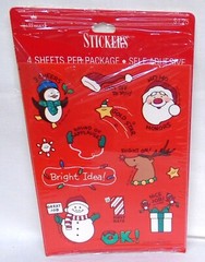 Hallmark Christmas Reward Stickers 3 Cheers Ho Ho Honors OK! 1989 Opened Package