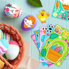 48 Sheets Easter Stickers for Kids – Cute Holiday Stickers for Crafts and Partie
